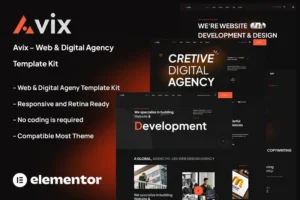 Mua Avix - Web and Digital Agency Template Kit giá rẻ