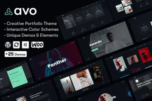 Mua Avo - Creative Portfolio & Agency WordPress Theme giá rẻ