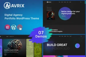 Mua Avrix - Digital Agency Portfolio WordPress giá rẻ