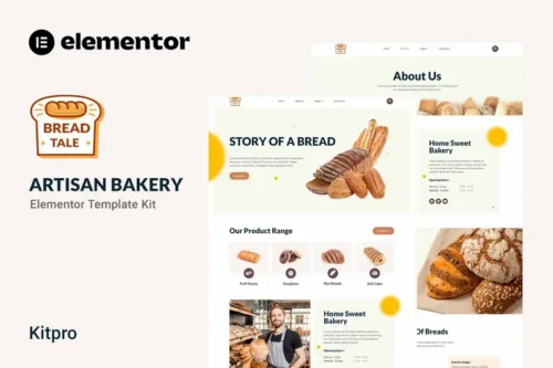 Mua Baketale - Artisan Bakery Elementor Template Kit giá rẻ
