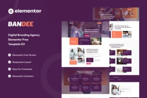 Mua Bandee - Digital Branding Agency Elementor Template Kit giá rẻ