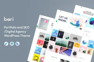 Mua Bari - Portfolio & Digital Agency WordPress Theme giá rẻ