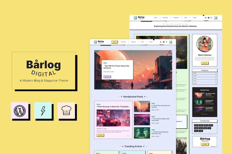 Mua Barlog - A Modern Blog & Magazine Theme giá rẻ