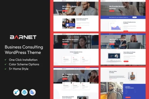 Mua Barnet- Business Consulting WordPress Theme giá rẻ