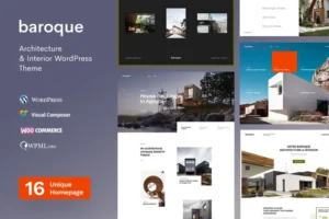 Mua Baroque - Architecture & Interior WordPress Theme giá rẻ