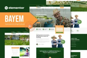 Mua Bayem - Hydroponic & Agriculture Elementor Template Kit giá rẻ