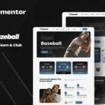 Bazeball – Sports Team Elementor Template Kit