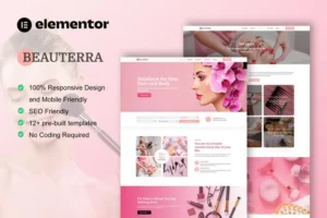 Mua Beauterra - Makeup Artist & Beauty Salon Elementor Pro Template Kit giá rẻ