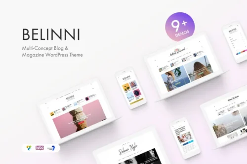 Mua Belinni - Multi-Concept Blog / Magazine WordPress giá rẻ
