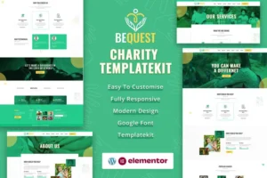 Mua BEQUEST | Nonprofit Charity & Donation Elementor Template Kit giá rẻ