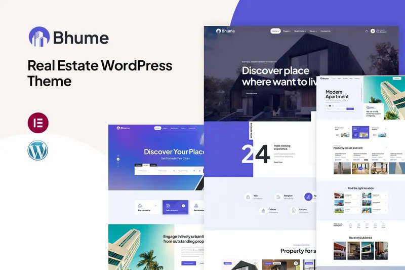 Mua Bhume - Real Estate WordPress Theme giá rẻ