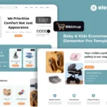 Bibishup – Baby & Kids Ecommerce Elementor Pro Template Kit