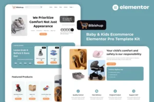 Mua Bibishup - Baby & Kids Ecommerce Elementor Pro Template Kit giá rẻ