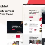 Biddut – Electricity Services WordPress Theme