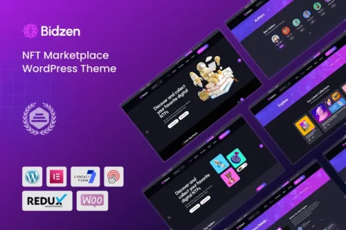 Mua Bidzen - NFT Marketplace WordPress Theme giá rẻ