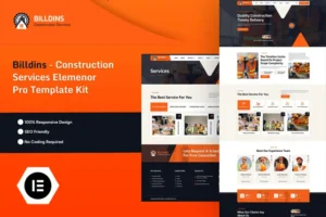 Mua Billdins - Construction Services Elemenor Pro Template Kit giá rẻ