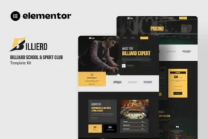 Mua Billierd - Billiard School & Sport Club Elementor Template Kit giá rẻ