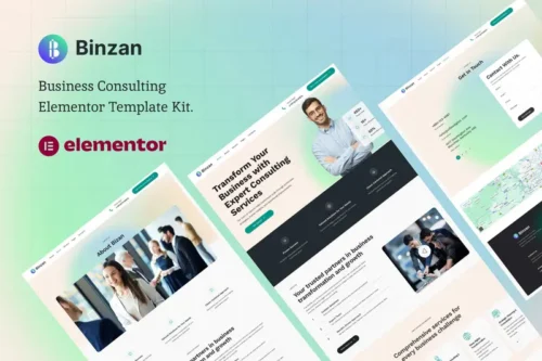Mua Binzan – Consulting Business Elementor Template Kit giá rẻ