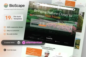 Mua BioScape - Landscape Design & Home Decoration Elementor Template Kit giá rẻ