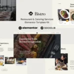 Bistro – Restaurant & Catering Services Elementor Template Kit