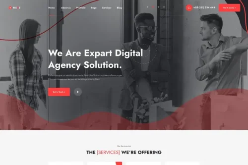 Mua Bixos - Business & Digital Agency WordPress Theme giá rẻ