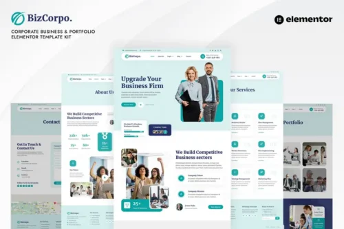 Mua Bizcorpo - Corporate Business & Portfolio Elementor Template Kit giá rẻ