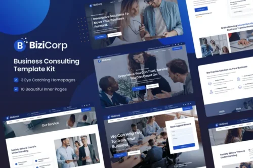Mua BiziCorp - Business Consulting Elementor Template Kit giá rẻ