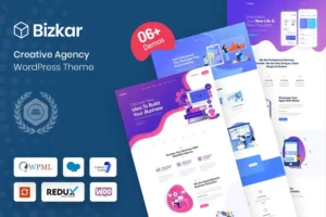Mua Bizkar - Creative Agency WordPress Theme giá rẻ