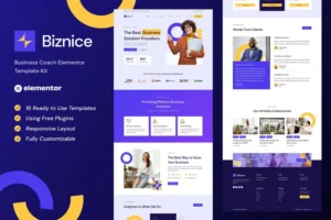 Mua Biznice - Business Coach Elementor Template Kit giá rẻ