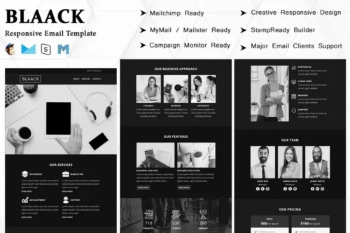 Mua Blaack - Multipurpose Responsive Email Template giá rẻ