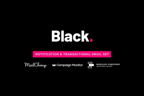 Mua Black - Notification Email Templates giá rẻ