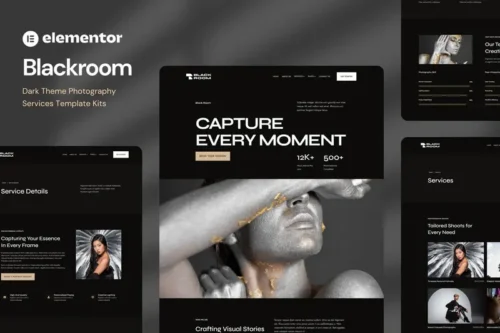 Mua Blackroom - Dark Theme Photography Elementor Template Kit giá rẻ