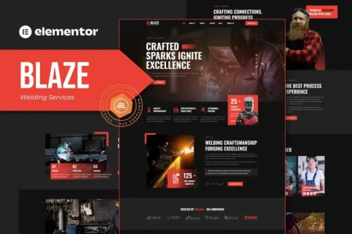 Mua Blaze - Welding Services Elementor Template Kit giá rẻ