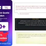 Block Quote addon for elementor