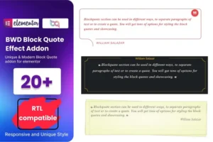 Mua Block Quote addon for elementor giá rẻ