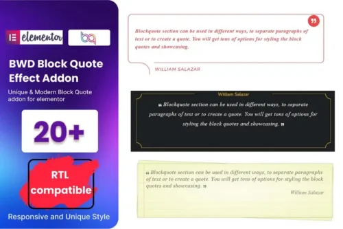 Mua Block Quote addon for elementor giá rẻ