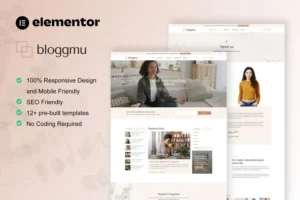 Mua Bloggmu - Feminine Blog Elementor Template Kit giá rẻ