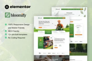 Mua Bloomify - Gardening & Landscape Service Elementor Template Kit giá rẻ