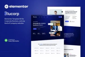 Mua Blucorp – Corporate Business Elementor Template Kit giá rẻ