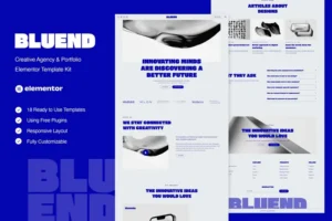 Mua Bluend - Creative Agency & Portfolio Elementor Template Kit giá rẻ