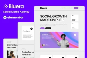 Mua Bluera - Social Media Agency Elementor Template Kit giá rẻ