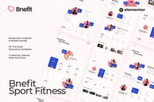 Mua Bnefit - Gym & Fitness Center Elementor Template Kit giá rẻ