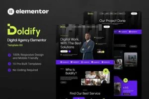 Mua Boldify - Digital Agency Elementor Template Kit giá rẻ