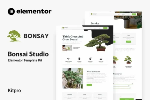 Mua Bonsay - Bonsai Studio Elementor Template Kit giá rẻ