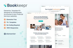 Mua BookKeepr – Bookkeeping & Accounting Service Elementor Template Kit giá rẻ