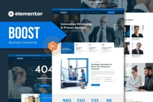 Mua Boost - Business Consulting Elementor Template Kit giá rẻ