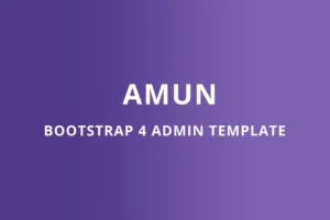 Mua Bootstrap 4 Admin Template - Amun giá rẻ