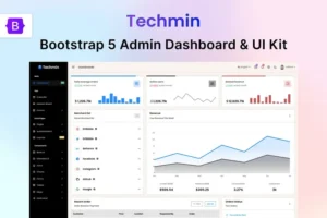 Mua Bootstrap 5 UI Kit & Admin Dashboard - Techmin giá rẻ