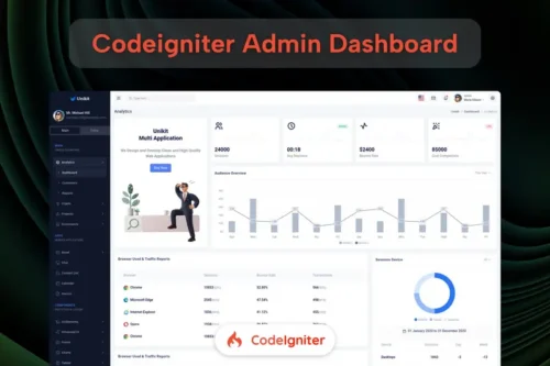 Mua Bootstrap & Codeigniter Admin Dashboard Template giá rẻ