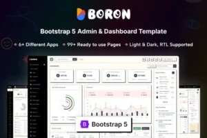 Mua Boron - Admin & Dashboard Template giá rẻ